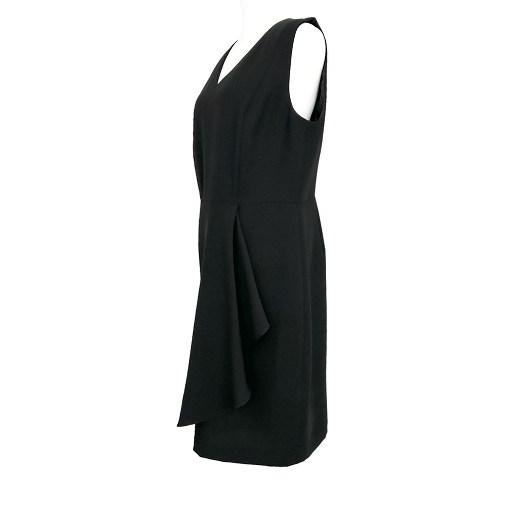 Talbots Black Sleeveless Ruffle Sheath Dress (10) - Picture 4 of 16